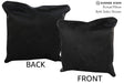 Solid Black 16"x16" Brazilian Cowhide Pillow #74269 by Hudson Hides
