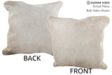 Grey 16"x16" Brazilian Cowhide Pillow #74276 by Hudson Hides