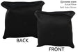 Solid Black 16"x16" Brazilian Cowhide Pillow #74281 by Hudson Hides