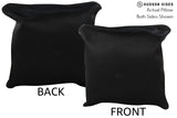 Solid Black 16"x16" Brazilian Cowhide Pillow #74281 by Hudson Hides
