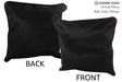 Solid Black 16"x16" Brazilian Cowhide Pillow #74286 by Hudson Hides