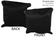 Solid Black 16"x16" Brazilian Cowhide Pillow #74292 by Hudson Hides