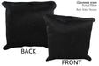 Solid Black 16"x16" Brazilian Cowhide Pillow #74296 by Hudson Hides