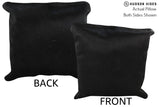 Solid Black 16"x16" Brazilian Cowhide Pillow #74296 by Hudson Hides