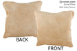 Beige 16"x16" Brazilian Cowhide Pillow #74298 by Hudson Hides