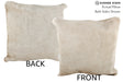 Solid White 16"x16" Brazilian Cowhide Pillow #74320 by Hudson Hides
