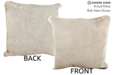 Solid White 16"x16" Brazilian Cowhide Pillow #74320 by Hudson Hides
