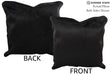 Solid Black 16"x16" Brazilian Cowhide Pillow #74347 by Hudson Hides