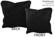 Solid Black 16"x16" Brazilian Cowhide Pillow #74353 by Hudson Hides