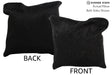 Solid Black 16"x16" Brazilian Cowhide Pillow #74380 by Hudson Hides