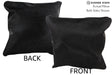 Solid Black 16"x16" Brazilian Cowhide Pillow #74390 by Hudson Hides