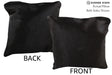 Solid Black 16"x16" Brazilian Cowhide Pillow #74436 by Hudson Hides