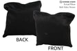 Solid Black 16"x16" Brazilian Cowhide Pillow #74442 by Hudson Hides