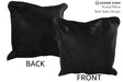 Solid Black 16"x16" Brazilian Cowhide Pillow #74445 by Hudson Hides
