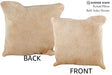 Beige 16"x16" Brazilian Cowhide Pillow #74468 by Hudson Hides