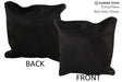 Solid Black 16"x16" Brazilian Cowhide Pillow #74483 by Hudson Hides