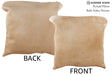 Beige 16"x16" Brazilian Cowhide Pillow #74504 by Hudson Hides