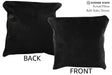 Solid Black 16"x16" Brazilian Cowhide Pillow #74505 by Hudson Hides
