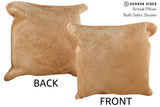 Beige 16"x16" Brazilian Cowhide Pillow #74514 by Hudson Hides