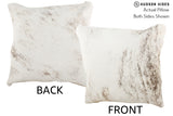 Grey 16"x16" Brazilian Cowhide Pillow #74526 by Hudson Hides