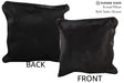 Solid Black 16"x16" Brazilian Cowhide Pillow #74528 by Hudson Hides