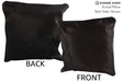 Solid Black 16"x16" Brazilian Cowhide Pillow #74533 by Hudson Hides