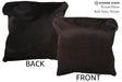 Solid Black 16"x16" Brazilian Cowhide Pillow #74539 by Hudson Hides