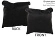 Solid Black 16"x16" Brazilian Cowhide Pillow #74550 by Hudson Hides