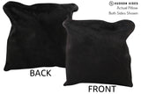 Solid Black 16"x16" Brazilian Cowhide Pillow #74559 by Hudson Hides