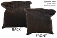Solid Black 16"x16" Brazilian Cowhide Pillow #74575 by Hudson Hides
