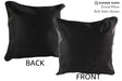 Solid Black 16"x16" Brazilian Cowhide Pillow #74613 by Hudson Hides