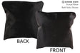 Solid Black 16"x16" Brazilian Cowhide Pillow #74638 by Hudson Hides