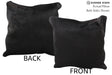 Solid Black 16"x16" Brazilian Cowhide Pillow #74657 by Hudson Hides