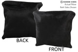 Solid Black 16"x16" Brazilian Cowhide Pillow #74684 by Hudson Hides