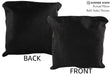 Solid Black 16"x16" Brazilian Cowhide Pillow #74686 by Hudson Hides