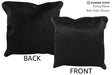 Solid Black 16"x16" Brazilian Cowhide Pillow #74712 by Hudson Hides