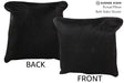 Solid Black 16"x16" Brazilian Cowhide Pillow #74715 by Hudson Hides