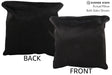 Solid Black 16"x16" Brazilian Cowhide Pillow #74724 by Hudson Hides
