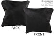 Solid Black 16"x16" Brazilian Cowhide Pillow #74732 by Hudson Hides