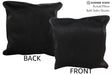 Solid Black 16"x16" Brazilian Cowhide Pillow #74739 by Hudson Hides