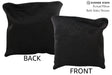 Solid Black 16"x16" Brazilian Cowhide Pillow #74756 by Hudson Hides