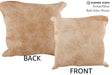 Beige 16"x16" Brazilian Cowhide Pillow #74781 by Hudson Hides