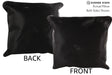 Solid Black 16"x16" Brazilian Cowhide Pillow #74818 by Hudson Hides