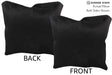 Solid Black 16"x16" Brazilian Cowhide Pillow #74912 by Hudson Hides
