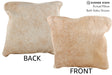 Beige 16"x16" Brazilian Cowhide Pillow #74919 by Hudson Hides