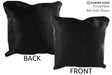 Solid Black 16"x16" Brazilian Cowhide Pillow #74920 by Hudson Hides