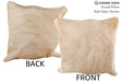 Beige 16"x16" Brazilian Cowhide Pillow #74923 by Hudson Hides