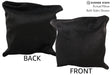 Solid Black 16"x16" Brazilian Cowhide Pillow #74926 by Hudson Hides