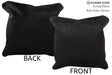Solid Black 16"x16" Brazilian Cowhide Pillow #74970 by Hudson Hides