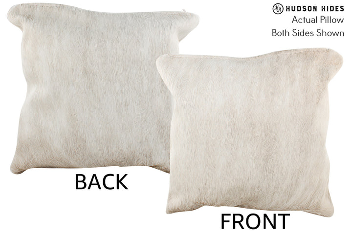 Grey 16"x16" Brazilian Cowhide Pillow #74993 by Hudson Hides